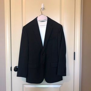 Jos A Bank Traveler charcoal suit